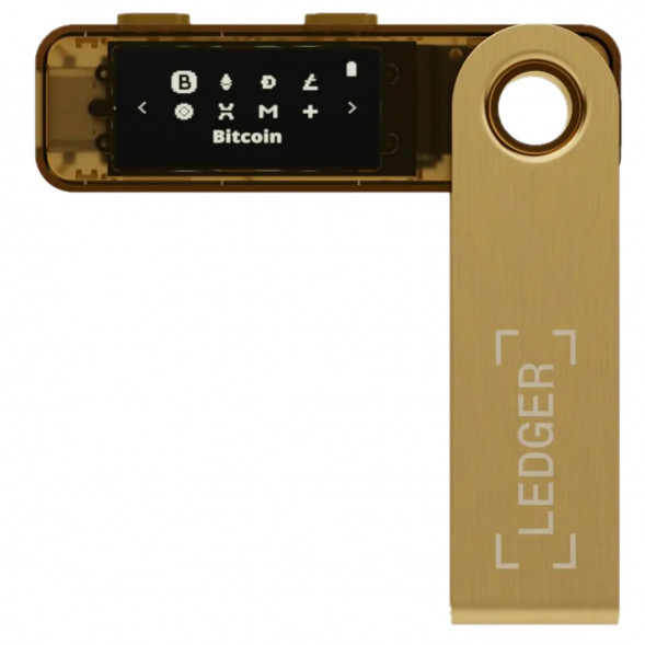 Криптокошелек Ledger Nano S Plus 1 шт., золотой в Челябинске