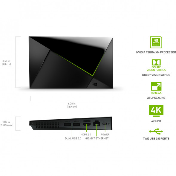 ТВ-приставка NVIDIA SHIELD TV PRO, черный в Челябинске