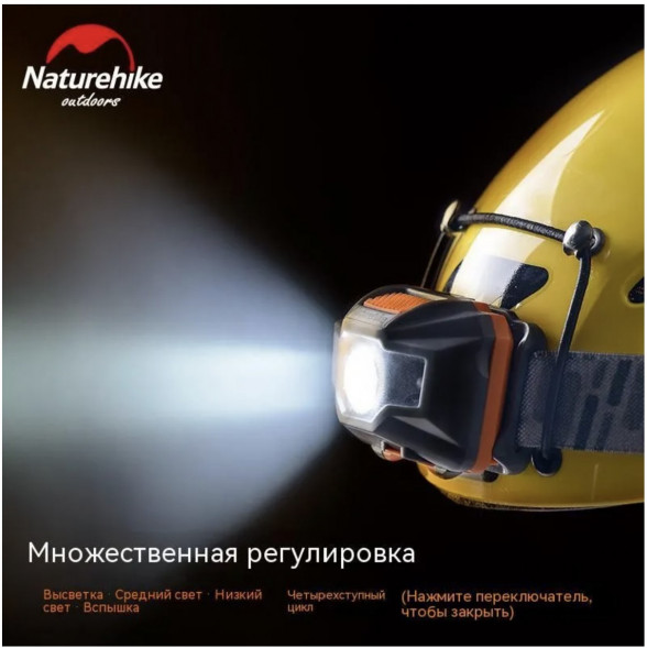 Налобный фонарь Naturehike TD-02, красный/белый в Челябинске