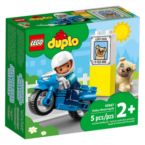 Конструктор LEGO DUPLO 10967 Полицейский мотоцикл в Челябинске