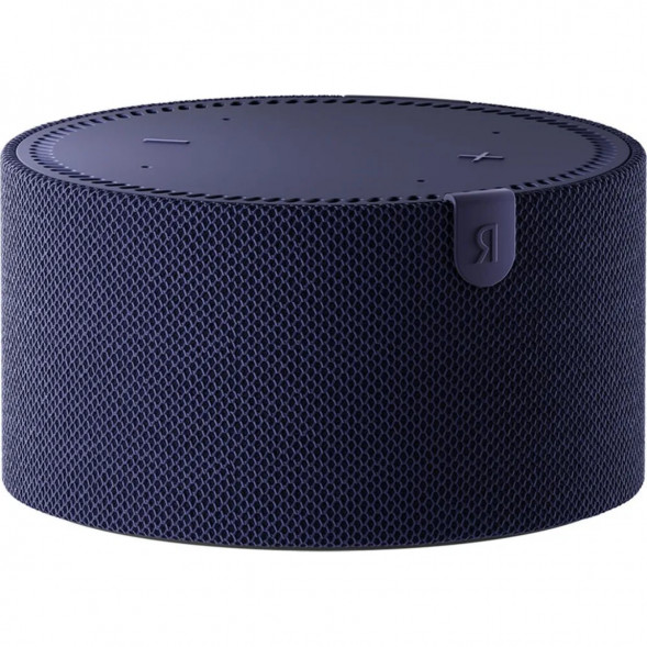 Умная колонка Яндекс Новая Станция Мини (с часами) - умная колонка с Алисой, синий сапфир в Челябинске