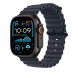 Ремешок Apple Watch 49мм Navy Ocean Band - Black Titanium Finish (MYPA3) в Челябинске
