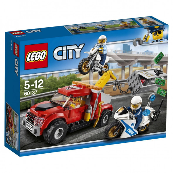 Конструктор LEGO City Police 60137 Побег на буксировщике в Челябинске