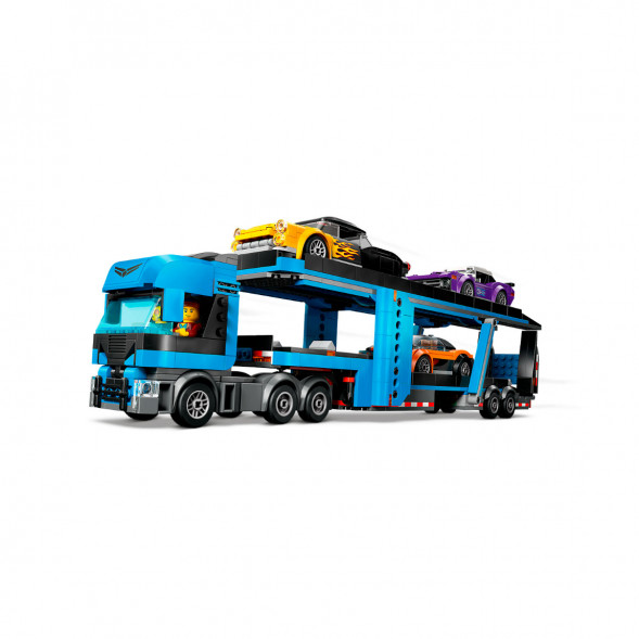 Конструктор LEGO City 60408 Грузовик-автовоз со спортивными автомобилями в Челябинске