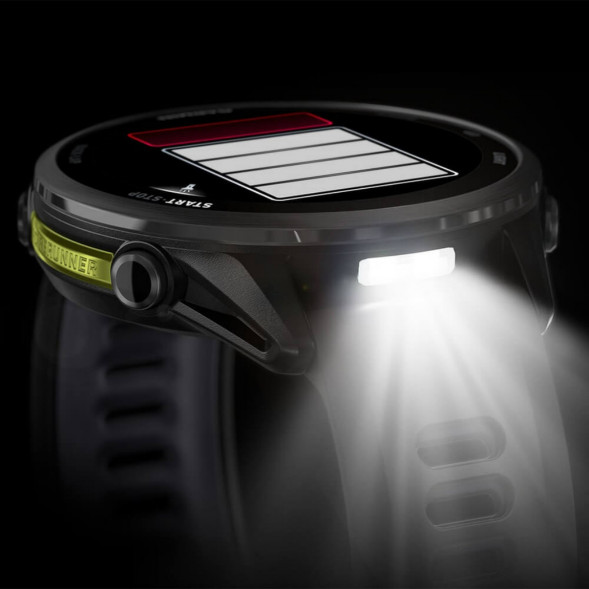 Умные часы Garmin Forerunner 970 Carbon Gray DLC Titanium ремешок Black/Translucent Whitestone 010-02969-10 в Челябинске