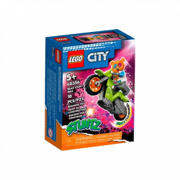 Конструктор LEGO City 60356 Трюковый мотоцикл медведя в Челябинске
