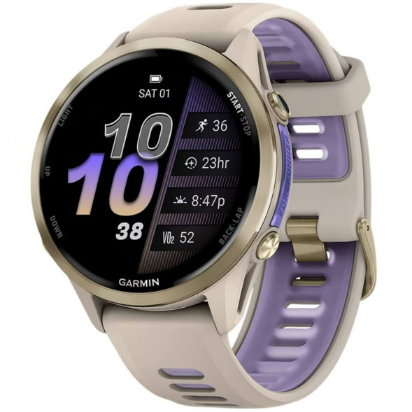 Умные часы Garmin Forerunner 970 Soft Gold Titanium/French Gray Translucent Indigo Band 010-02969-12 в Челябинске