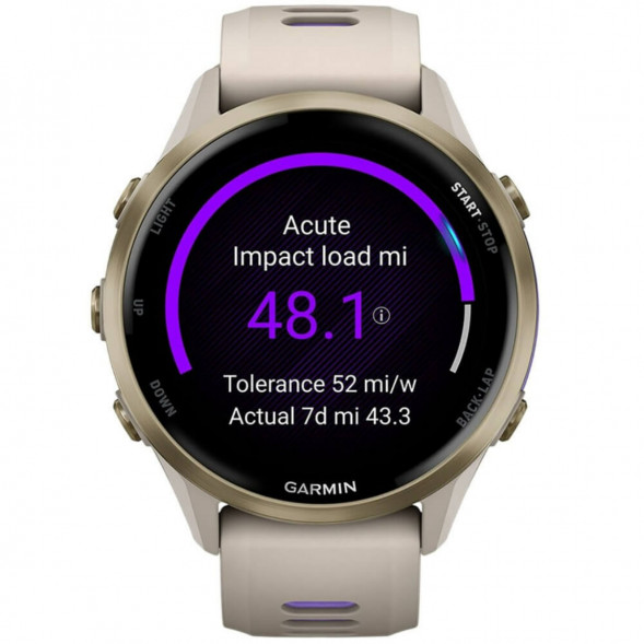 Умные часы Garmin Forerunner 970 Soft Gold Titanium/French Gray Translucent Indigo Band 010-02969-12 в Челябинске