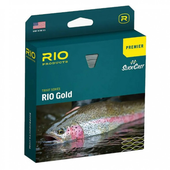 Леска RIO Premier Gold Floating Fly Line WF5F, мох/золото в Челябинске