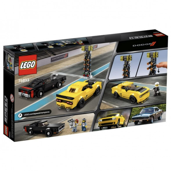 Конструктор LEGO Speed Champions 75893 2018 Dodge Challenger SRT Demon и 1970 Dodge Charger R/T в Челябинске