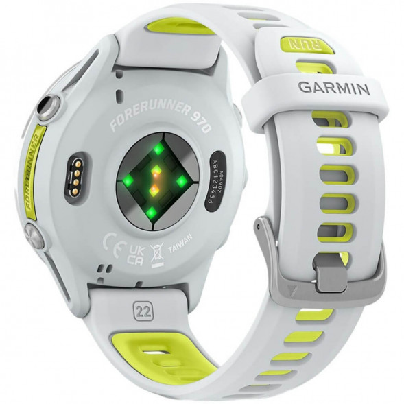 Умные часы Garmin Forerunner 970 Titanium Whitestone/Translucent Amp Yellow Band 010-02969-11 в Челябинске