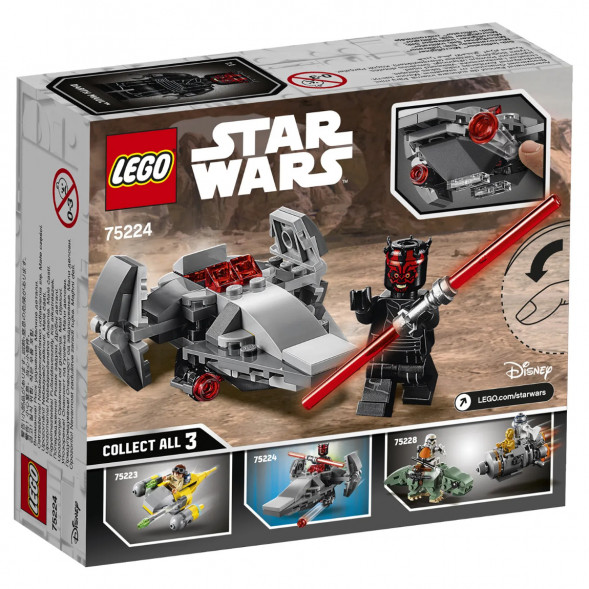 Конструктор LEGO Star Wars 75224 Микрофайтеры Корабль-лазутчик ситхов в Челябинске