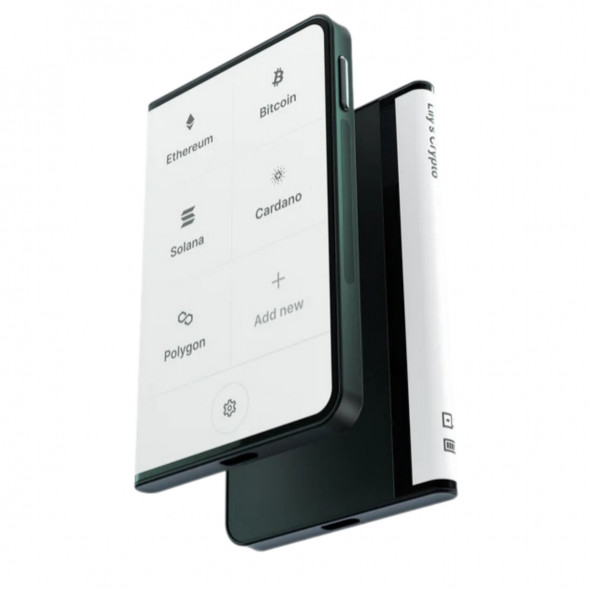 Аппаратный холодный криптокошелек Ledger Stax c чехлом Magnet Shell Black + Recovery Key в Челябинске