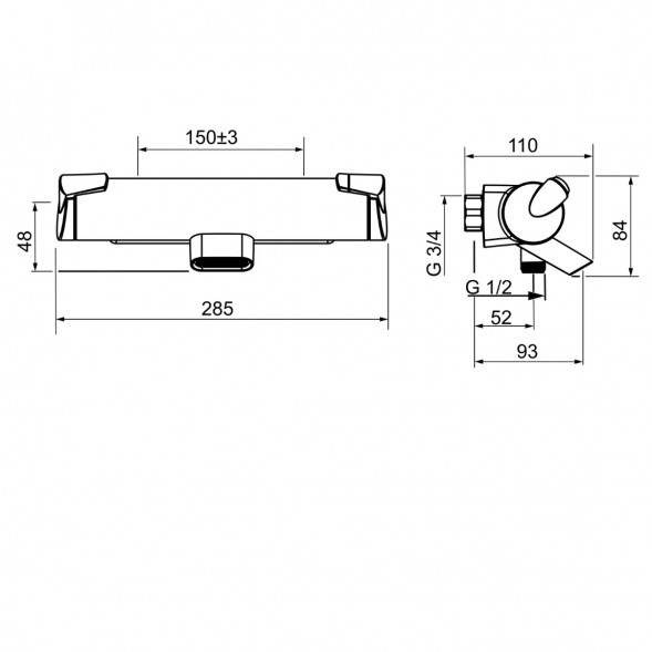 Термостатический смеситель для душа Oras Oras Optima ECO (7140), хром в Челябинске