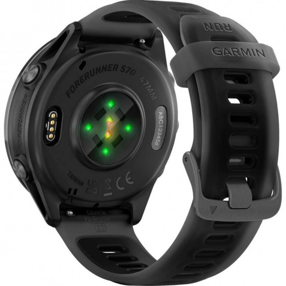 Умные часы Garmin Forerunner 570 47 мм Slate Grey Aluminium/Translucent Black 010-02971-00 в Челябинске