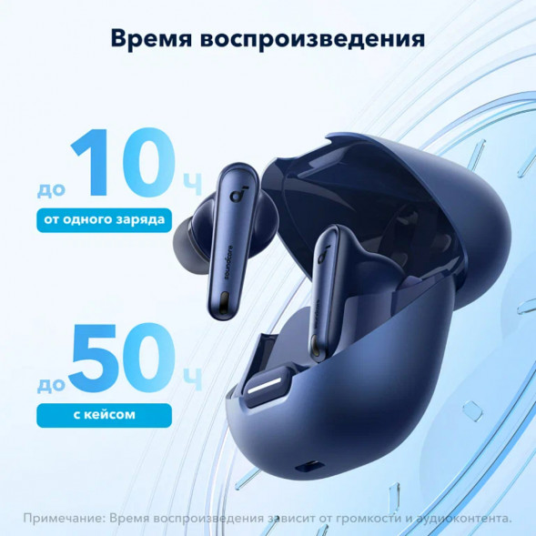 Беспроводные наушники Anker Soundcore Liberty 4 NC, Blue в Челябинске