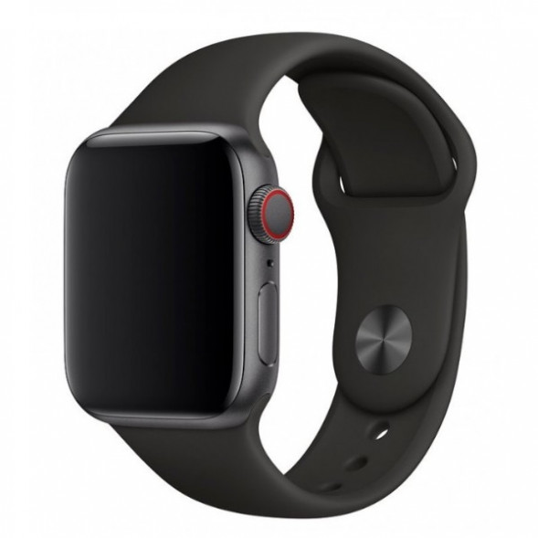Ремешок для Apple Watch 44mm Black Sport Band (MTPL2ZM/A), черный в Челябинске