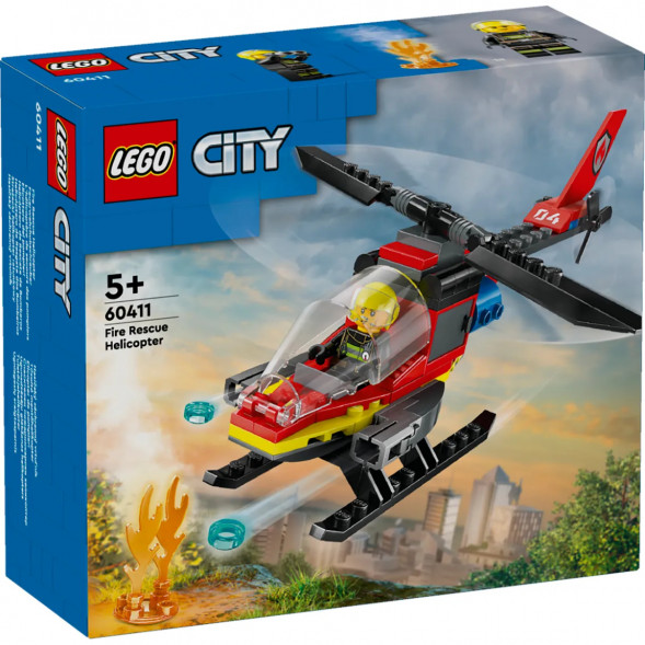 Конструктор LEGO City 60411 Пожарно-спасательный вертолет в Челябинске