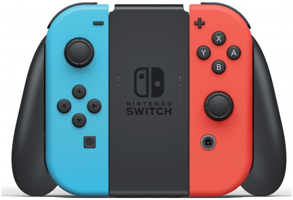 Игровая приставка Nintendo Switch rev.2 32 ГБ, красный/синий в Челябинске