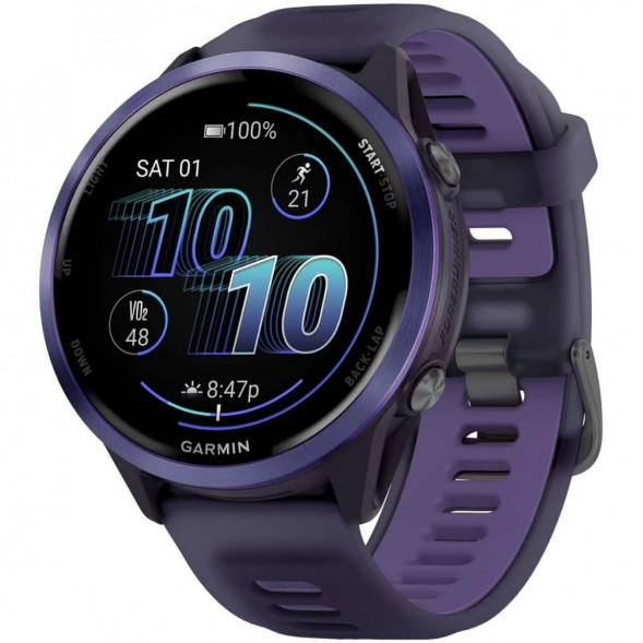 Умные часы Garmin Forerunner 570 47 мм Indigo Aluminium/Translucent Imperial Purple/Indigo 010-02971-02 в Челябинске