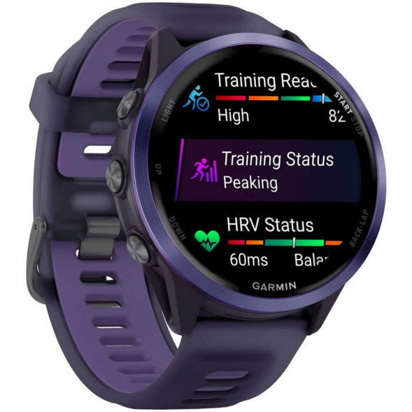 Умные часы Garmin Forerunner 570 47 мм Indigo Aluminium/Translucent Imperial Purple/Indigo 010-02971-02 в Челябинске