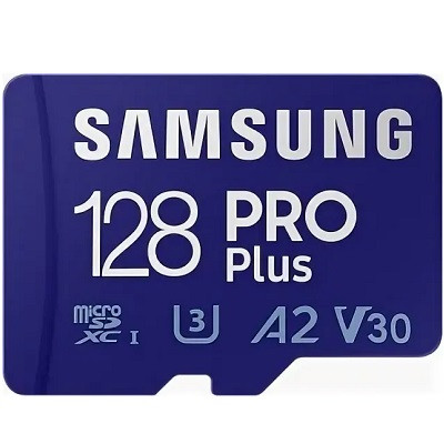 Карта памяти micro SDXC 128Gb Samsung PRO Plus U3 A2 V30 180/130MB/s (MB-MD128G-K) в Челябинске