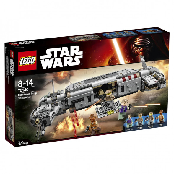 Конструктор LEGO Star Wars 75140 Военный транспорт Сопротивления в Челябинске
