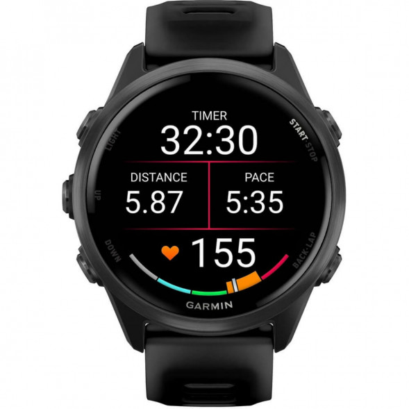 Умные часы Garmin Forerunner 570 42 мм Slate Grey Aluminium/Translucent Black 010-02970-00 в Челябинске