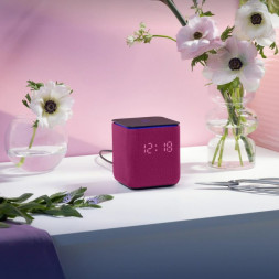 Умная колонка Яндекс Станция Миди с Алисой на YaGPT, малиновый