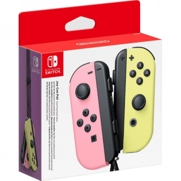 Геймпад Nintendo Switch Joy-Con controllers Duo, пастельный розовый / пастельный жёлтый в Челябинске