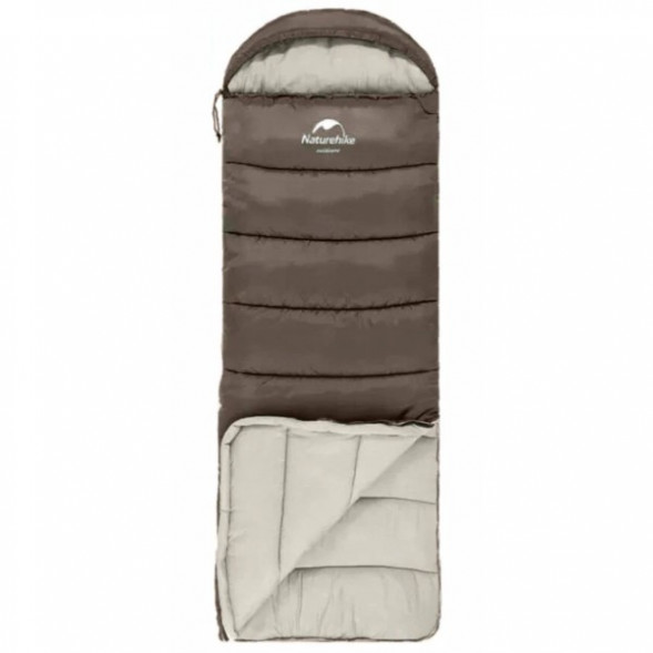 Спальный мешок Naturehike U350S (Правый), коричневый в Челябинске