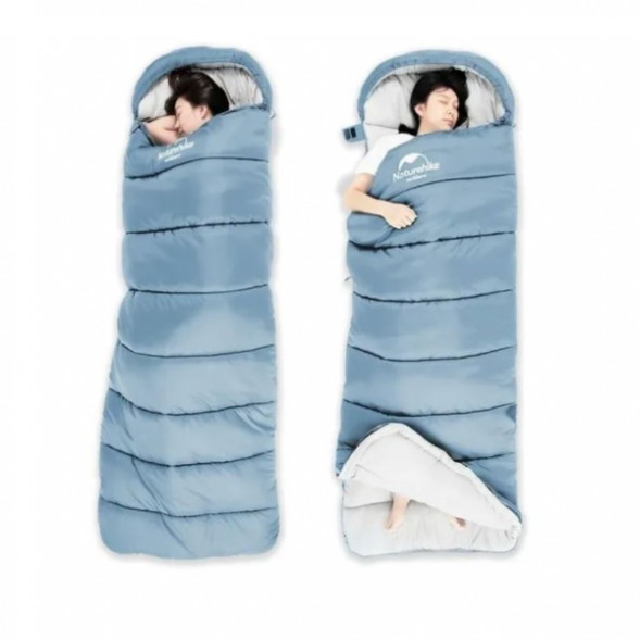 Спальный мешок Naturehike U250 (Левый), голубой в Челябинске