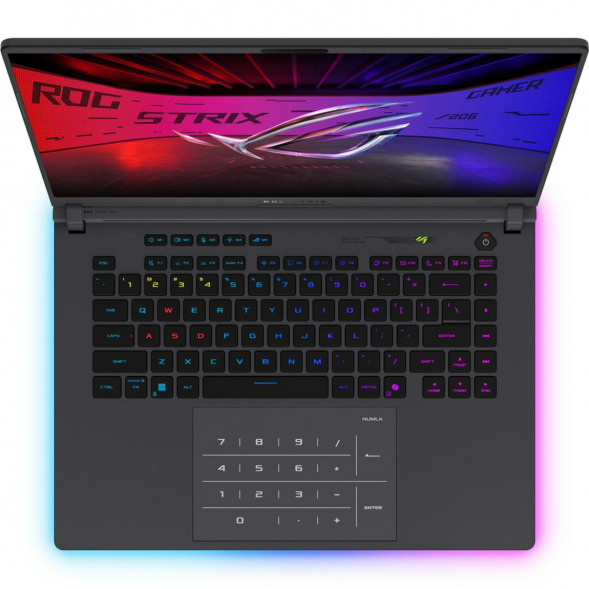 Ноутбук игровой ASUS ROG Strix G16 G615JMR-TS415 (16&amp;quot;, IPS, Intel Core i7-14650HX 2.2ГГц, 16-ядерный, 16ГБ DDR5, 512 ГБ SSD, NVIDIA GeForce RTX 5060 - 8 ГБ, без ОС), серый в Челябинске