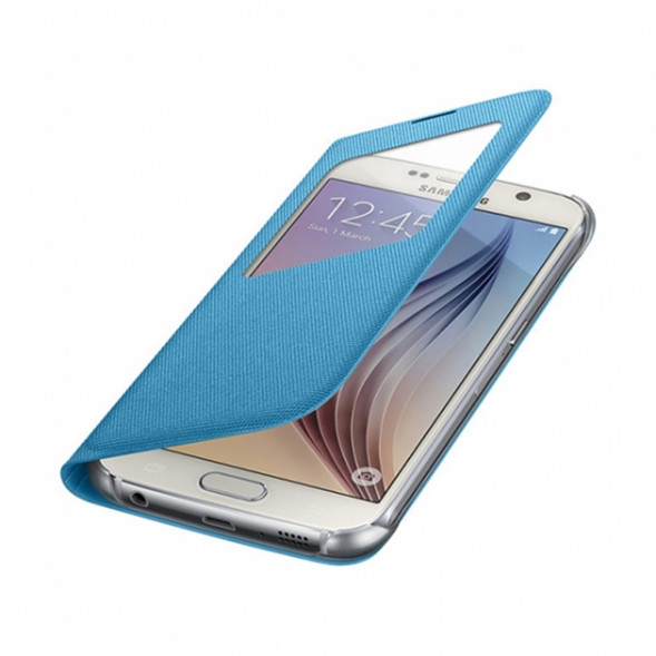 Чехол для Samsung Galaxy S6 S-View Cover (EF-CG920BLE), Blue в Челябинске