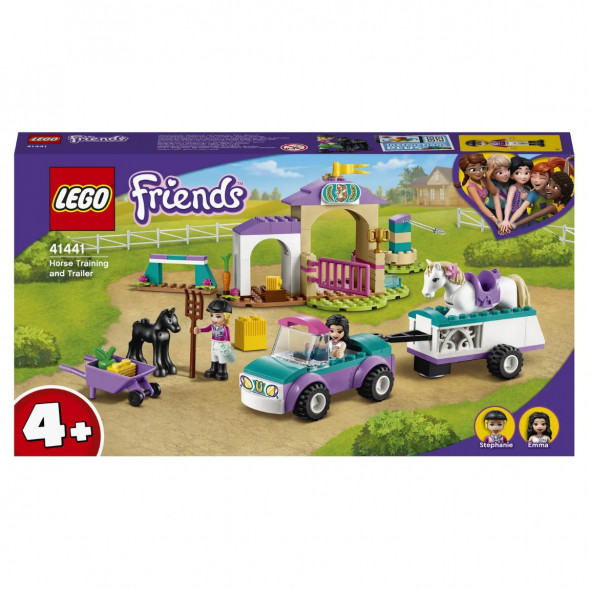 Конструктор LEGO Friends 41441 Тренировка лошади и прицеп для перевозки в Челябинске