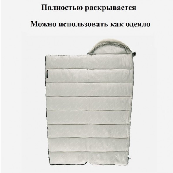 Спальный мешок Naturehike M300 (Левый), серый в Челябинске