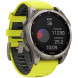 Умные часы Garmin Fenix 8, 51 мм, Solar, Sapphire Titanium with AMP Yellow/Graphite Silicone Band 010-02907-20 в Челябинске