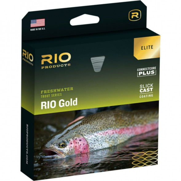 Леска RIO Elite Gold WF8F, Moss/Gold/Gray в Челябинске