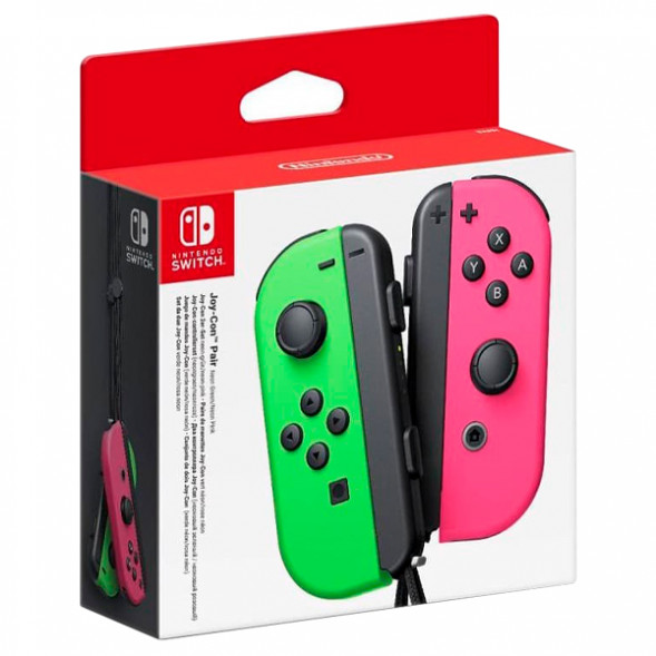 Геймпад Nintendo Switch Joy-Con controllers Duo, зеленый/розовый в Челябинске