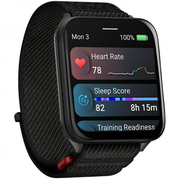 Умные часы Garmin Venu X1 Black с чёрным нейлоновым ремешком ComfortFit 010-02980-02 в Челябинске