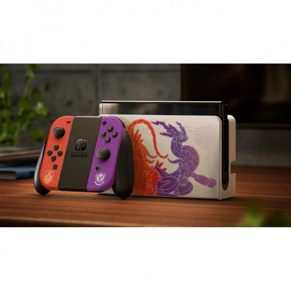 Игровая приставка Nintendo Switch OLED 64 ГБ, Pokemon Scarlet &amp;amp; Violet Edition в Челябинске