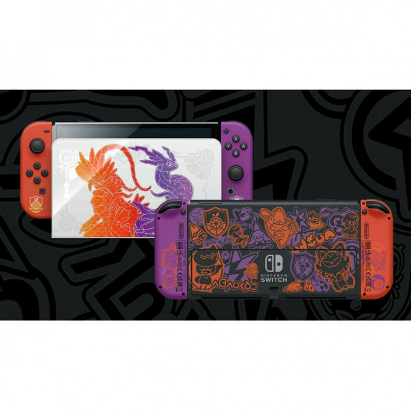 Игровая приставка Nintendo Switch OLED 64 ГБ, Pokemon Scarlet &amp;amp; Violet Edition в Челябинске