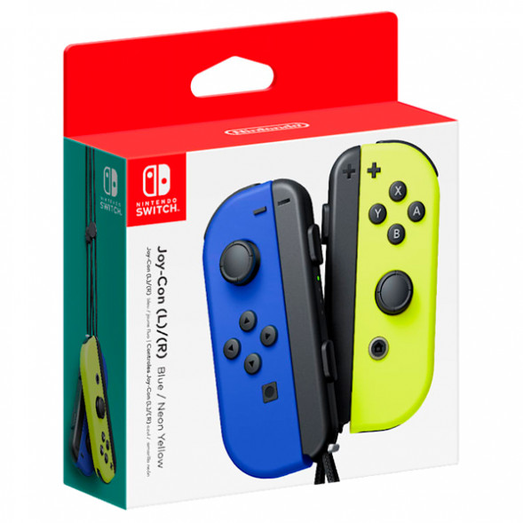 Геймпад Nintendo Switch Joy-Con controllers Duo, синий/желтый в Челябинске