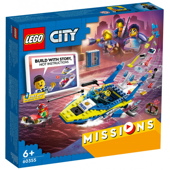Конструктор LEGO City 60355 Детективные миссии водной полиции в Челябинске