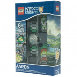 Часы LEGO Nexo Knights 8020523 Аарон с минифигуркой
