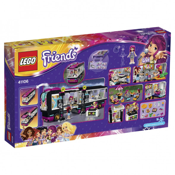 Конструктор LEGO Friends 41106 Поп звезда: гастроли в Челябинске