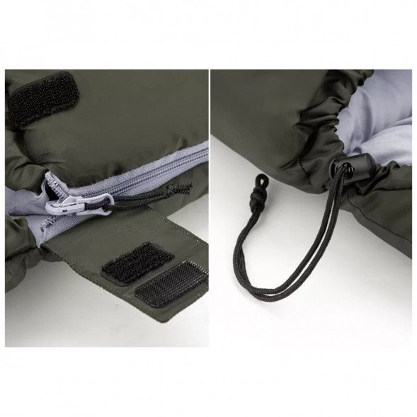 Спальный мешок NH20MSD07-U350S (Правый), темно-зеленый в Челябинске