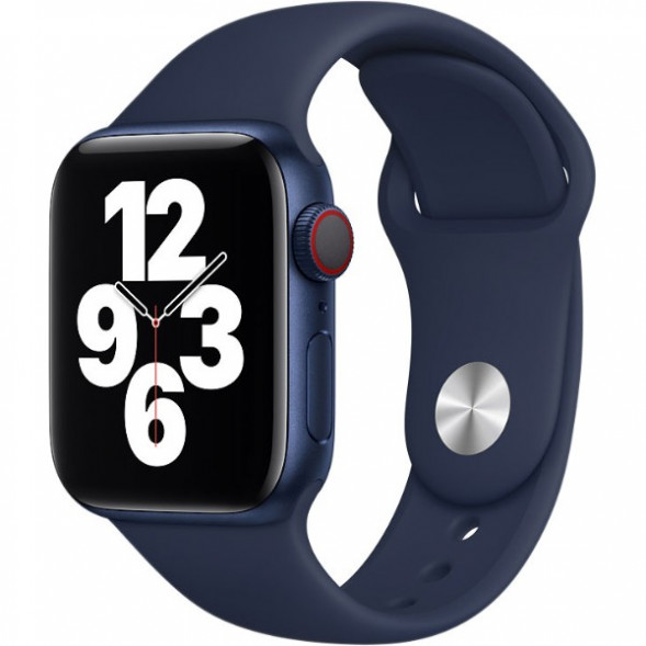 Ремешок для Apple Watch 44mm Deep Navy Sport Band (MYAX2ZM/A), тёмный ультрамарин в Челябинске