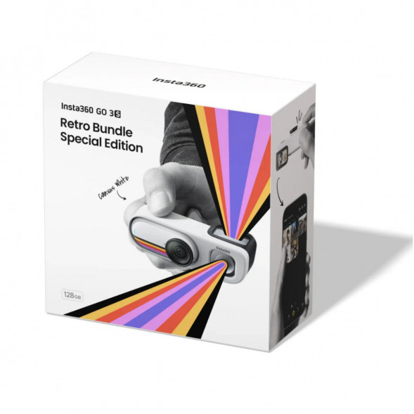 Экшн-камера Insta360 Go 3S Retro Bundle Special Edition 64ГБ, White в Челябинске