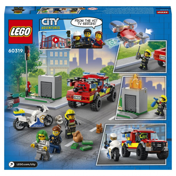 Конструктор LEGO City Fire 60319 Пожарная бригада и полицейская погоня в Челябинске